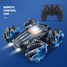 Load image into Gallery viewer, RC Stunt Car with Lights Music, Remote Control Car 360° Spins Double Side Twisted RC Car Birthday Gifts Toys for 6 7 8 9 10 11 12 year old boys
