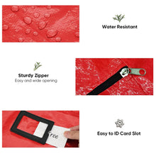 Load image into Gallery viewer, funsmile store Christmas Tree Storage Bag Storage Container Fits up to 9 ft Disassembled Tree Zippered Bag with Carry Handles 65" x 15" x 30" Red
