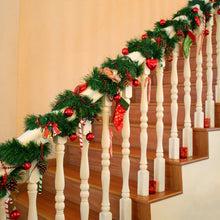 Load image into Gallery viewer, 50FT Christmas Garland for Christmas Decoration, Non-Lit Soft Green Unlit Artificial Greenery Garland for Outdoor Or Indoor Decor, Artificial Christmas Twist Garland for Wedding Party Decoration
