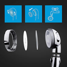 Load image into Gallery viewer, Mighty Rock Drill-Free High Pressure Handheld Shower Head with ON/OFF Pause Switch 3 Spray Modes Water Saving Showerhead, Detachable Puppy Shower Accessories (Shower Head (Chrome)+Bracket+Hose)
