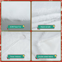 Load image into Gallery viewer, Christmas Tree Skirt Tree Skirt White Tree Skirt for Christmas Tree Decorations Plush Skirt for Merry Christmas Party Christmas Tree Decoration Merry Christmas Tree Skirt Collar 36 inch

