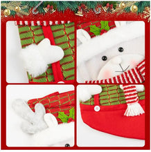 Load image into Gallery viewer, Swtroom 3 Pack 18'' Christmas Stockings Decor with 3D Santa Claus Snowman Reindeer Socks for Xmas Decor Party Gifts
