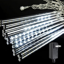 Load image into Gallery viewer, Christmas Lights Outdoor, Icicle String Light 16 Tubes 384LEDs for Xmas Tree Christmas Decorations Party Wedding Holiday Yard, Cool White

