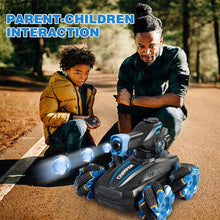 Load image into Gallery viewer, RC Car Gesture Sensing RC Tank Car for Kids 4WD All Terrain RC Car with 360°Rotating, Toy Gift for Boys Girls Kids, Blue
