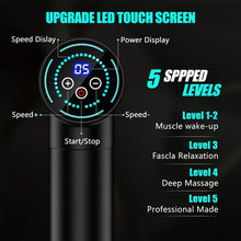 Load image into Gallery viewer, Massage Gun, Muscle Massage Gun Deep Tissue for Athletes, Handheld Electric Muscle Massager, High Intensity Percussion Massage Device for Pain Relief with 6 Attachments &amp; 30 Speed

