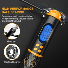 Load image into Gallery viewer, Jump Rope Fitness Weighted Skip Rope Smart with Counter Adjustable Heavy Jump Rope Men Women Adults Kids
