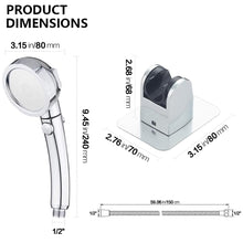 Load image into Gallery viewer, Mighty Rock Drill-Free High Pressure Handheld Shower Head with ON/OFF Pause Switch 3 Spray Modes Water Saving Showerhead, Detachable Puppy Shower Accessories (Shower Head (Chrome)+Bracket+Hose)
