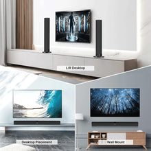 Load image into Gallery viewer, Sound Bar, 50W Sound Bars for TV, 5.0 Bluetooth TV Sound bar, Wired &amp; Wireless Soundbar, ARC/Optical/AUX Connection, Separable Soundbar 31 inch
