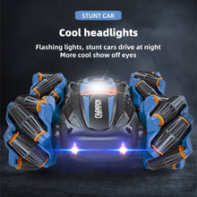Load image into Gallery viewer, RC Stunt Car with Lights Music, Remote Control Car 360° Spins Double Side Twisted RC Car Birthday Gifts Toys for 6 7 8 9 10 11 12 year old boys
