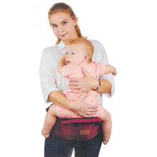 Load image into Gallery viewer, Silensys 5-in-1 Baby Strap Carrier with Hip Seat Kangaroo Bag, Detachable Multifunctional Waist Support Stool Strap, Red

