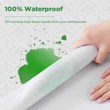 Load image into Gallery viewer, Waterproof Mattress Protector King Size, Bamboo Mattress Cover Ultra Soft 3D Air Fabric Cooling Breathable Noiseless Deep Pocket(8-18 inch)
