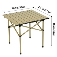 Load image into Gallery viewer, Folding Camping Table, Beach Table for Sand, Foldable Side Table, Foldable Portable Camping Table, Folding Camp Table Camping Folding Table Small Camping Table Aluminum Foldable Camping Table Portable
