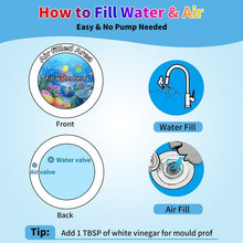 Load image into Gallery viewer, Swtroom Tummy Time Water Mat, Water Play Mat for Babies Inflatable Activity Center, Infant Baby Water Mat for Newborn Infant Toddler Boy Girl, Promote Baby&#39;s Growth
