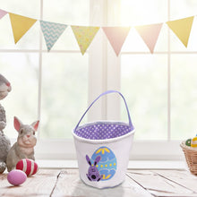 Load image into Gallery viewer, Movsou Easter Bunny Basket Bags for Kids Canvas Eggs Hunt Bag Rabbit Easter Basket for Kids Easter Hunting
