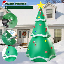 Load image into Gallery viewer, 7 FT Inflatable Christmas Tree, Christmas Inflatables Outdoor Decorations, Blow Up Inflatable Christmas Yard Decorations, Bright LED Lights with 4 Lighting Modes for Christmas Party Decor
