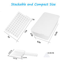 Load image into Gallery viewer, Mighty Rock Ice Cube Tray Silicone Bottom with Ice Bin Scoop 308 Pcs Tiny Crushed Ice Cubes Molds for Chilling Drinks Coffee Juice White
