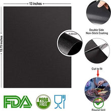 Load image into Gallery viewer, Aedavey BBQ Grill Mat Set of 5 Baking Mats Resuable Non-Stick Works on Electric Grill Gas Charcoal BBQ 15.75 x 13 inch
