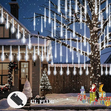 Load image into Gallery viewer, Christmas Lights Outdoor, Icicle String Light 8 Tubes 192LEDs for Xmas Tree Christmas Decorations Party Wedding Holiday Yard, Cool White
