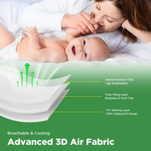 Load image into Gallery viewer, Waterproof Mattress Protector Full Size, Bamboo Mattress Cover Ultra Soft 3D Air Fabric Cooling Breathable Noiseless Deep Pocket(8-18 inch)
