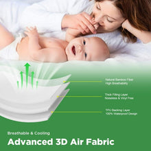 Load image into Gallery viewer, Waterproof Mattress Protector King Size, Bamboo Mattress Cover Ultra Soft 3D Air Fabric Cooling Breathable Noiseless Deep Pocket(8-18 inch)

