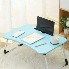 Load image into Gallery viewer, Mighty Rock Laptop Desk Foldable Bed Tray Table Laptop Bed Stand Standing Table for Bed Sofa Couch Floor Blue
