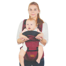 Load image into Gallery viewer, Silensys 5-in-1 Baby Strap Carrier with Hip Seat Kangaroo Bag, Detachable Multifunctional Waist Support Stool Strap, Red
