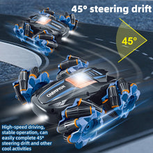 Load image into Gallery viewer, RC Stunt Car with Lights Music, Remote Control Car 360° Spins Double Side Twisted RC Car Birthday Gifts Toys for 6 7 8 9 10 11 12 year old boys
