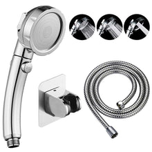 Load image into Gallery viewer, Mighty Rock Drill-Free High Pressure Handheld Shower Head with ON/OFF Pause Switch 3 Spray Modes Water Saving Showerhead, Detachable Puppy Shower Accessories (Shower Head (Chrome)+Bracket+Hose)
