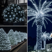 Load image into Gallery viewer, Christmas String Lights Twinkle Cluster Lights 82Ft 200Led 8 Modes Timer Memory Function for Christmas Party Garden Cool White
