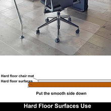 Load image into Gallery viewer, kibhous Office Mat for Hardwood Floor, 36" x 48" Rectangle Clear Chair Mat ,Matte, PVC
