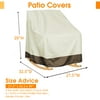 Load image into Gallery viewer, Swtroom 2 Pack Outdoor Rocker Patio Chair Cover, 210D Waterproof, Furniture Protector Weather &amp; UV Resistant, Beige
