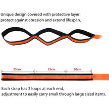Load image into Gallery viewer, Movsou Moving Straps Lifting Strap for Furniture Appliances Mattresses Heavy Objects up to 500 Pounds 2-Person Furniture Appliances Carrying, Orange
