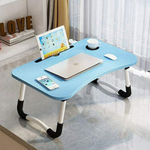Load image into Gallery viewer, Mighty Rock Laptop Desk Foldable Bed Tray Table Laptop Bed Stand Standing Table for Bed Sofa Couch Floor Blue

