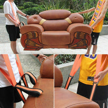 Load image into Gallery viewer, Movsou Moving Straps Lifting Strap for Furniture Appliances Mattresses Heavy Objects up to 500 Pounds 2-Person Furniture Appliances Carrying, Orange
