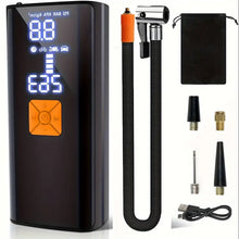 Load image into Gallery viewer, Cordless Tire Inflator 150 PSI Tire Inflator Portable Air Compressor With Digital LCD Pressure Gauge Electric Air Pump Quick Inflation For Car, Motorcycle, Bicycle Tires And Balls
