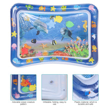 Load image into Gallery viewer, Meidong Tummy Time Baby Water Mat, Inflatable Infant Baby Toys for 3 6 12 Months,Fun Activity Center Play Mat Gift for Boy &amp; Girl Newborn Early Sensory Development BPA-Free
