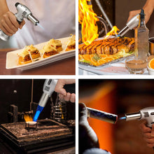 Load image into Gallery viewer, Culinary Butane Torch Lighters Kitchen Blow Torch for Cooking with Safety Lock &amp; Adjustable Flame, Refillable Kitchen Torch &amp; Cooking Torch for Creme Brule &amp; Baking
