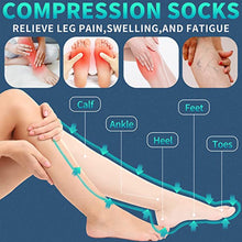 Load image into Gallery viewer, Silensys 5 pairs Gradual Compression Sports Nylon Socks, Waterproof and Sweat Proof, Fast Drying
