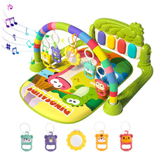 Load image into Gallery viewer, Baby Gym Play Mat Kick Play Piano Gym with Musical Tummy Time Mat Activity Center for Newborn Infants
