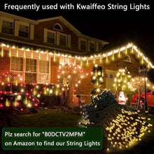 Load image into Gallery viewer, Christmas Lights Outdoor, Icicle String Light 8 Tubes 192LEDs for Xmas Tree Christmas Decorations Party Wedding Holiday Yard, Yellow White
