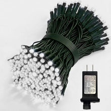 Load image into Gallery viewer, Christmas String Lights Twinkle Cluster Lights 82Ft 200Led 8 Modes Timer Memory Function for Christmas Party Garden Cool White
