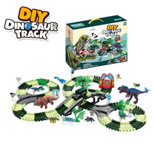 Load image into Gallery viewer, Dinosaur Toys Race Track Set to Create a Race Car Track Dino World,Christmas Birthday Gift for Kids Age 3+
