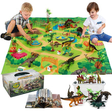 Load image into Gallery viewer, Dinosaur Toys with Play Mat &amp; Trees for Toddlers, Realistic Jurassic Dinosaur Figures to Create a Dino World Includes 9 Kinds of Dinosaurs, Gift for Toddlers Boys &amp; Girls (Age 3+)
