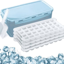 Load image into Gallery viewer, kibhous Ice Cube Trays, 4 Pieces Ice Cube Molds Round Big Ice Balls Square Diamond Ice Cube Trays, Blue
