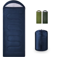 Load image into Gallery viewer, COWIN Sleeping Bags for Adults Backpacking Lightweight Waterproof- 41-59℉ for Camping Hiking Outdoor Travel with Compression Bags 3.52lb , Royal Blue
