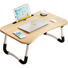 Load image into Gallery viewer, Mighty Rock Laptop Desk Foldable Bed Tray Table Laptop Bed Stand Standing Table for Bed Sofa Couch Floor Beige
