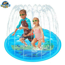 Load image into Gallery viewer, Splash Pad, Sprinkler for Kids and Wading Pool for Learning – Dog Sprinkler Pool, 67’’ Inflatable Water Summer Toys – Outdoor Play Mat for Babies &amp; Toddlers
