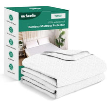 Load image into Gallery viewer, Waterproof Mattress Protector Twin Size, Bamboo Mattress Cover Ultra Soft 3D Air Fabric Cooling Breathable Noiseless Deep Pocket(8-18 inch)
