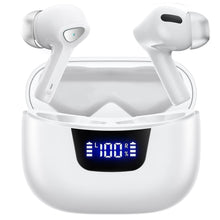 Load image into Gallery viewer, True Wireless Bluetooth Earbuds with Smart LED Display Charging Case , Bluetooth 5.3 Earbuds in-Ear TWS Stereo Headphones, IPX7 Waterproof in Ear Earphones, White
