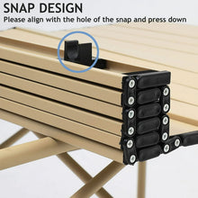 Load image into Gallery viewer, Folding Camping Table, Beach Table for Sand, Foldable Side Table, Foldable Portable Camping Table, Folding Camp Table Camping Folding Table Small Camping Table Aluminum Foldable Camping Table Portable
